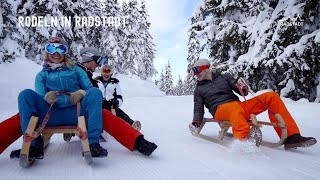 Rodeln in Radstadt  die längste Rodelbahn der Salzburger Sportwelt [upl. by Marcell]