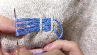 How to Perfectly Repair Holes in Knitted Sweaters Without a traces [upl. by Kliman]