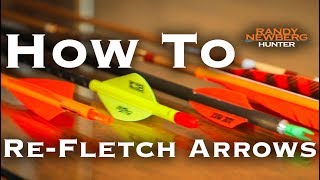 DIY Arrow ReFletching  Learn How to ReFletch Your Arrows [upl. by Enaira]