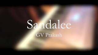 Sandalee BGM on Piano  G V Prakash  Janarthan Rasiah Piano BGMS [upl. by Yroggerg]