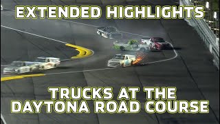 Rainy Wrecks at Daytona Road Course  Extended Highlights [upl. by Enirhtak]