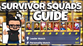 Fortnite STW Guide  Survivor Squads  BEST Bonuses [upl. by Aicsile305]