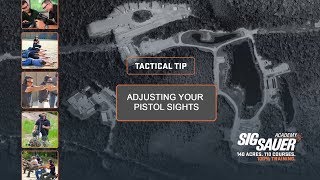 Tactical Tip Adjusting Pistol Sights [upl. by Oicafinob498]