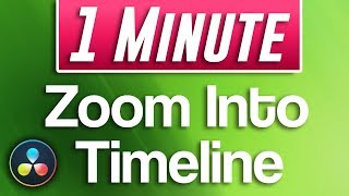 Davinci Resolve  How to Zoom into Timeline [upl. by Analim]