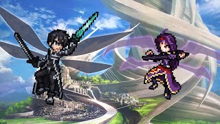 Yuuki vs Kirito  Sword Art Online Mugen [upl. by Daisi394]