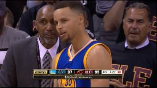 Stephen Curry hits fan with mouthpiece and gets ejected for 1st time in career  NBA FINALS GAME 6 [upl. by Mello128]