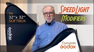 Godox 32quot Square Softbox – Setting Up the Awesome 80cm Modifier for Speedlight Portrait Photography [upl. by Yltneb933]