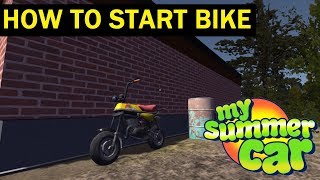 My Summer Car HOW TO START BIKE [upl. by Donella348]