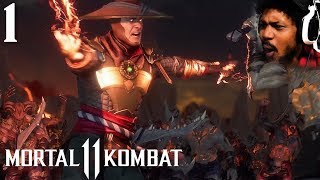 THIS STORY MODE IS STARTING OFF INSANE  Mortal Kombat 11 1 [upl. by Lleryt]