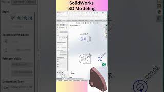 SolidWorks 3D Modeling Tutorial solidworks3d solidworkstutorial cadcamsolidworks cadcam [upl. by Bethany]