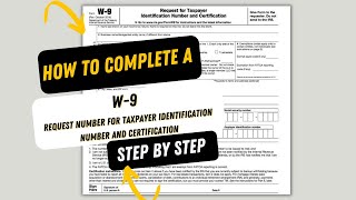 How To Fill Out an IRS W9 Form Step By Step  Complete a W9 for a sole prop LLC SCorp [upl. by Mcgrath133]