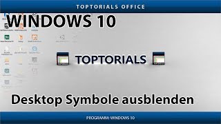 Windows 10 Desktop Symbole ausblenden [upl. by Ahsenik948]