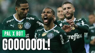 GOLS  PALMEIRAS 4 X 0 BOTAFOGO  BRASILEIRO 2022 [upl. by Yrovi]