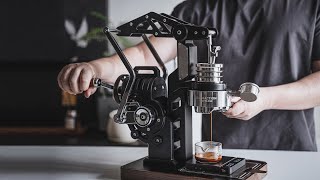 4 Stages Pressure Extraction with MUVNA Mach Mechanical Manual Espresso Machine [upl. by Georgia]