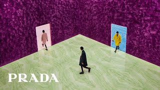 Prada FallWinter 21 Menswear Collection  conversation with Miuccia Prada and Raf Simons to follow [upl. by Kovar]