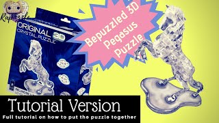 Bepuzzled 3D Crystal Puzzle Pegasus Tutorial Version [upl. by Hsan]