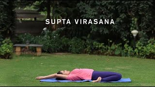 How to do Supta Virasana  Reclining Hero Pose [upl. by Nitas638]