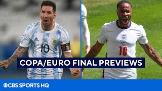 Copa America and Euro Final Betting Previews With Picks  CBS Sports HQ [upl. by Enomed]