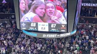 Furman Vs Virginia Final Minute ARENA POV [upl. by Garfield]