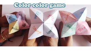 Color Color which Color do you want  Origami  Fortune Teller [upl. by Nemhauser]