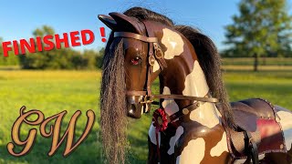 How To Build AND Carve a Large Victorian CAROUSEL ROCKING HORSE FINISHED [upl. by Apollus]