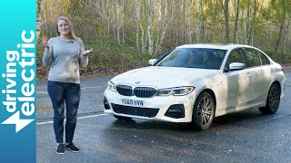 BMW 330e review – DrivingElectric [upl. by Holmen792]