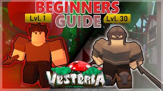 OUTDATED Vesteria Complete Beginners Guide Part 1 Roblox [upl. by Pasahow]