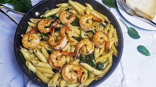 Shrimp and Spinach Penne Pasta [upl. by Alphonsa]