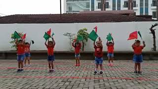 Wavin flag kindergarten dance Batari School [upl. by Ennaj]