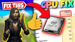 How To FIX 100 CPU Usage in Fortnite Boost FPS Fix Stuttering amp FPS Drops WORKING METHOD [upl. by Bronnie]