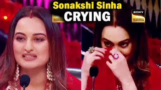 Indias Best Dancer Season 4 Sonakshi Sinha Emotional Crying IBD 4 [upl. by Esinej]