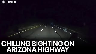 Ghost Glare Arizona trucker shares footage of chilling sighting [upl. by Htnamas]