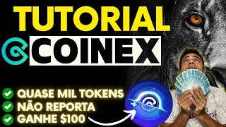 TUTORIAL COINEX  GUIA DE COMO UTILIZAR A EXCHANGE COINEX E SUAS VANTAGENS 🤑GANHE 100 EM PREMIOS [upl. by Riocard]