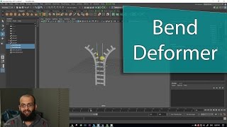 تعليم مايا  41 أمر الثني Autodesk Maya Bend deformer command [upl. by Aggappe922]