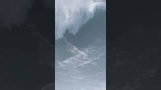 World record Biggest wave surfed 2621m Sebastian Steudtner at Nazare 2022 [upl. by Leveroni233]