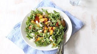 Frisse salade met nectarine en mozarella [upl. by Eanahs]