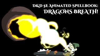 Animated Spellbook Dragons Breath Spell [upl. by Shanks]