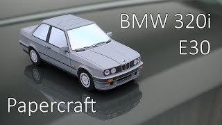 【Papercraft】How to make BMW 320i E30 130 scale paper model [upl. by Jun995]