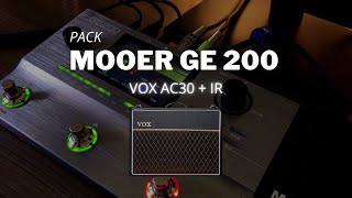 Pack MOOER GE200 V1  WORSHIP TONE  VOX AC30  IR [upl. by Nasus999]