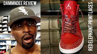 DAMMNDEE REVIEWS OUR RED ELEPHANT PRINT CUSTOM LACES revised [upl. by Eirruc381]