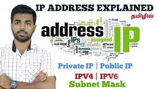 Ip Address explained in tamil  Subnet mask  Public IP Private IP  IPV4  IPV6  Learn Tech [upl. by Lesya]