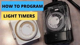 How To Program Light Timer Mechanical Dial Face DIY [upl. by Kenn]