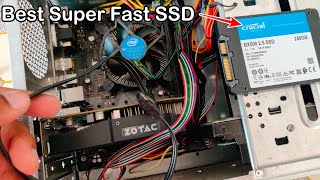 Crucial BX500 240GB SSD How To Install SSD in PC Speed Up Your Old Computer With A SSD Review [upl. by Anavoj]