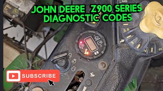 John Deere Ztrack 900 series diagnostic codes [upl. by Eselahs580]