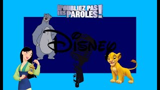 Noubliez pas les paroles  Disney 1 [upl. by Efinnej]