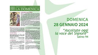 IV Domenica del Tempo Ordinario  28 gennaio 2024  anno B  foglietto la Domenica [upl. by Ayouqes]