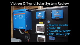 Powerful offgrid solar system with lithium batteries  Victron Review  Cerbo GX amp BMV setup [upl. by Sale320]