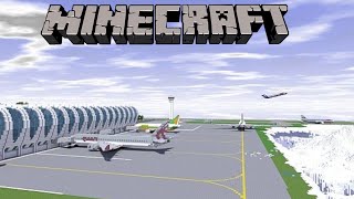 Minecraft Creations Airport Showcase and Airplanes  Minecraft Creations Brothers [upl. by Ahseinek432]