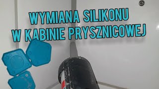 Wymiana silikonu w kabinie prysznicowej [upl. by Soilissav]