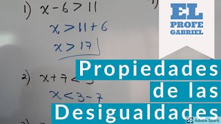 Propiedades de las Desigualdades [upl. by Schou66]